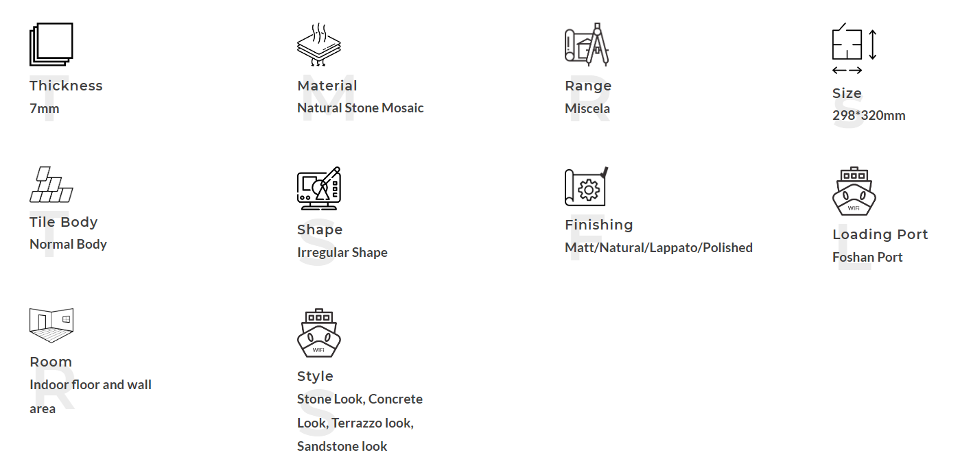 Natural Stone Marble Mosaic-Knot Mosaico de mármol de piedra natural