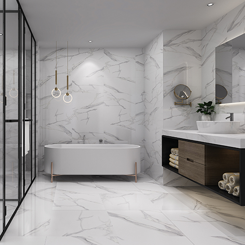 CARARRA MIGHT TILE ｜ Naturalis ｜ Cava 60x60cm
