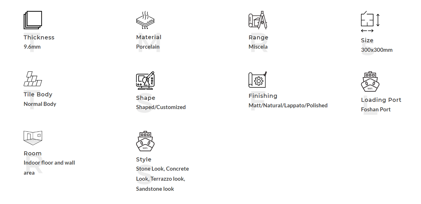 Porcelana mosaico -wwhite