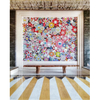 Decoración de la pared de mosaico de vidrio artesanal