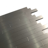 Azulejos de salpicadería de aluminio plateado