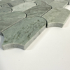 Azulejos de mosaico verde de piedra natural