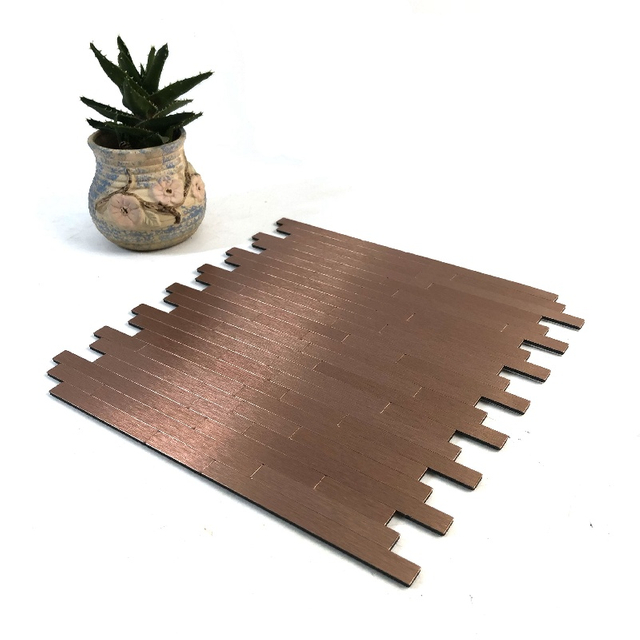 Mosaico de aluminio Rosegold