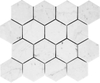 Mosaico de piedra natural de Carrara-Bianco