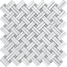 Mosaico de piedra natural de Carrara-Bianco