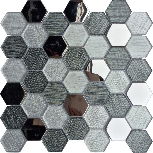 Protector contra salpicaduras hexagonal blanco-Hexagonal