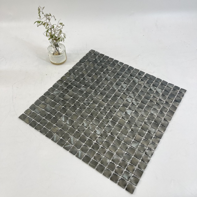 Mosaico de aluminio negro moderno-mosaico-sab31