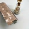 Mosaico de aluminio de oro rosa brillante10