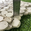 Mosaico de guijarros de travertino beige -TRV42F