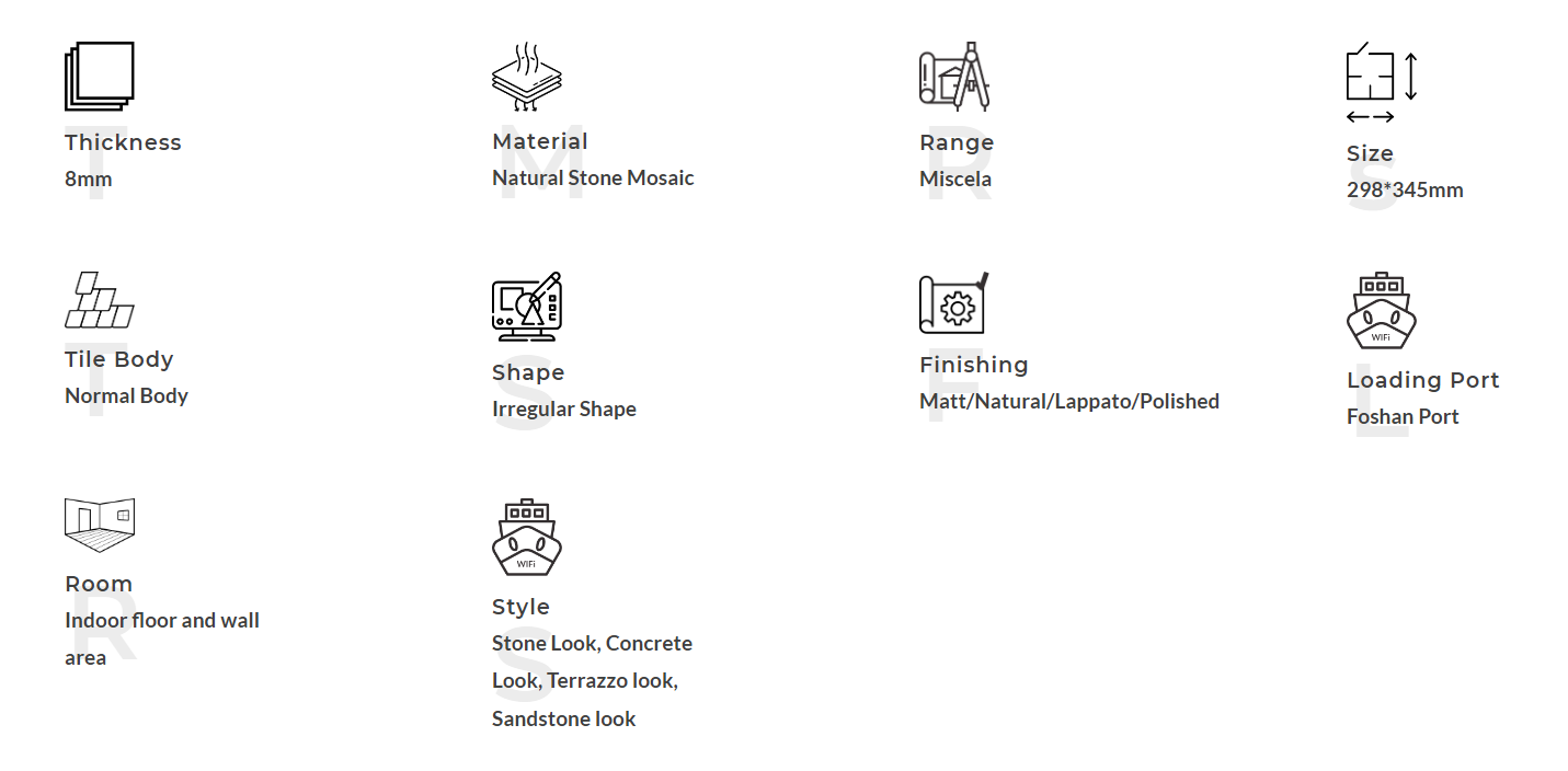 Jet de agua Marbel Mosaic