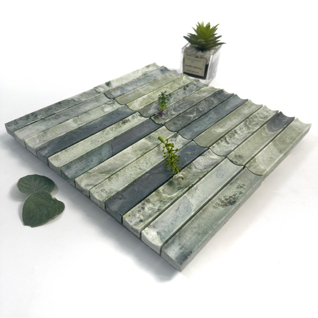 Azulejos de mosaico para pisos de mármol verde