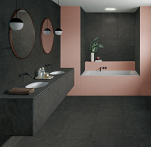 Azulejos de aspecto de piedra de color oscuro - Black Provence