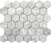 Azulejo de mosaico de mármol-Carrara
