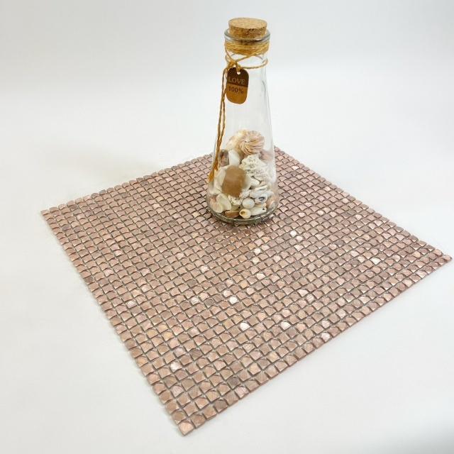 Mosaic de aluminio de oro rosa-sak01