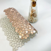 Mosaico de aluminio sólido de oro rosa moderno