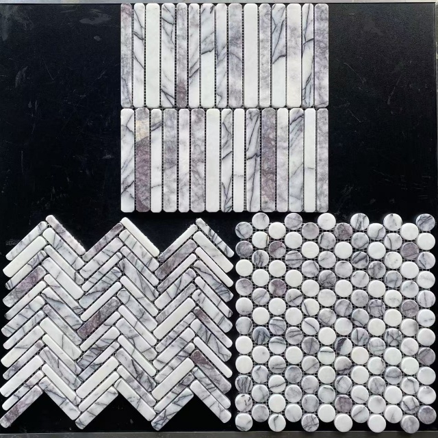 Mosaic de mármol para la pared de características