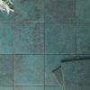 Azulejo de piscina azul antigua 150x150 mm