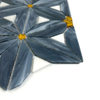 Vaso de color floral azul mosaico-hbs40