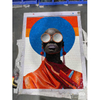 Arte de mosaico de vidrio de color de estilo retrato
