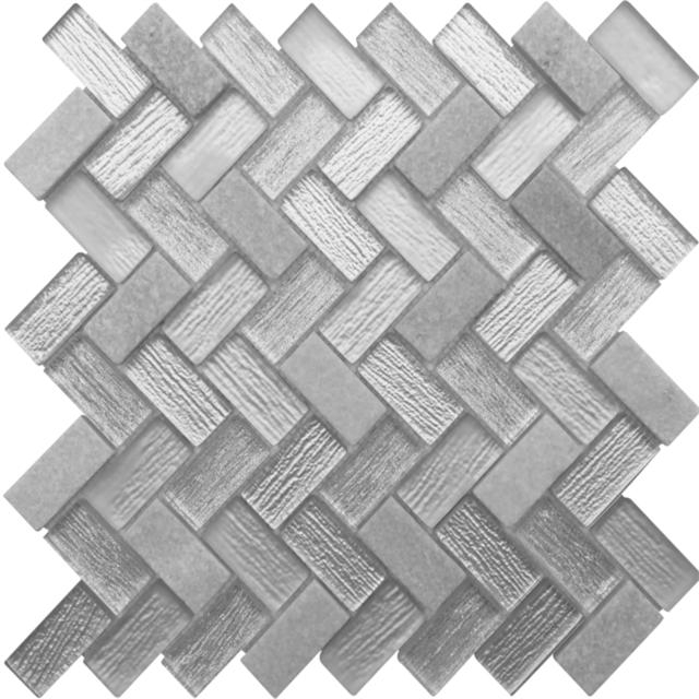 Mosaico de vidrio de ladrillo de seda |Musivo｜Ladrillo