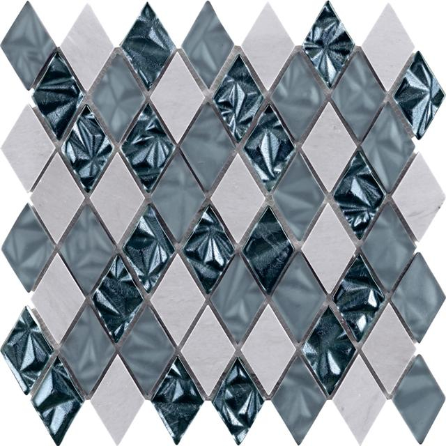 Mosaico laminado de seda rombo |Musivo｜Rombo