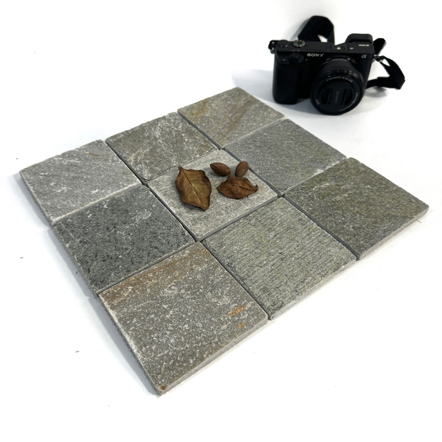 Mosaico de piso de piedra