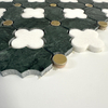 Mosaico de mármol verde