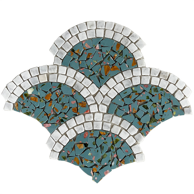 Pisos de mosaico de terrazo
