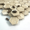 Mosaicos de travertino rústico
