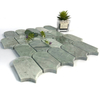 Azulejos de mosaico verde de piedra natural