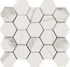 Mosaico de Porcelana Blanca Cararra