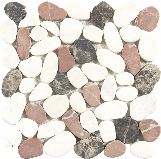 Mosaico de piedra de guijarros
