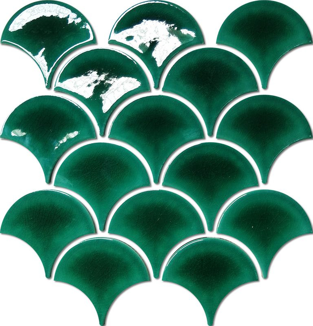 Baldosas de mosaico de cerámica Escama de pescado -BHFSBA6022