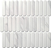 Cararra White Ceramic Mosaic Mosaic 