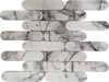 Azulejo de mosaico de mármol-Carrara