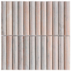 Protección contra salpicaduras de mosaico de mármol - Sunset Glow Red