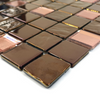 Azulejos de vidrio de oro rosa -dg15 luxe 