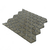 Mosaico de vidrio plateado electrochado -dgs26 barhoo