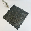 Elegante mosaico de aluminio cepillado con cepillado-sab35