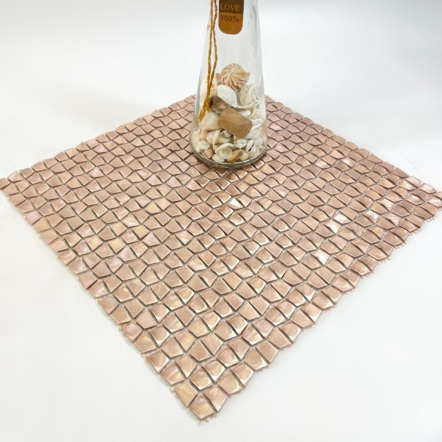 Mosaic-SAK02 montado en malla de aluminio de oro premium