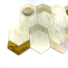 Mosaico de vidrio amarillo para la decoración de la pared interior-zss20