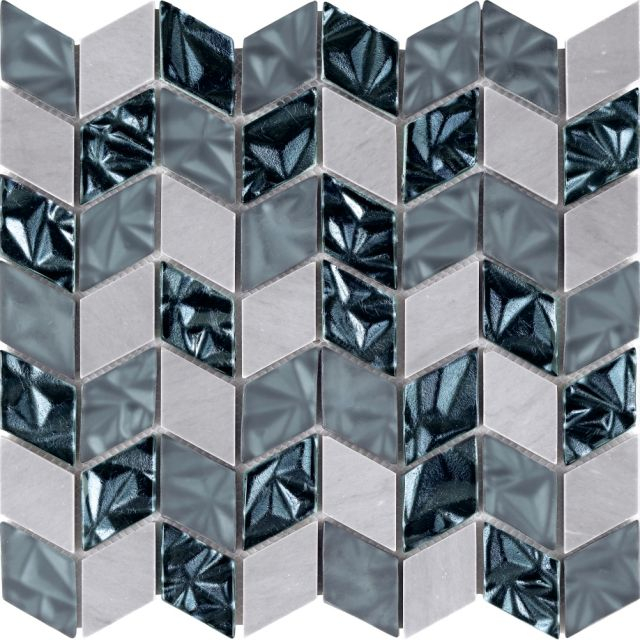 Pared contra salpicaduras azul-DiamondC