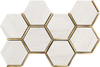 Mosaico de Porcelana Blanca Cararra