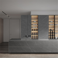 Gabinete de cocina de piedra sinterizada