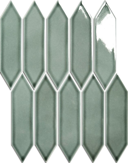 Azulejos de mosaico de cerámica con forma de flecha -BHAU08182