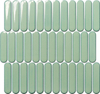 Placa para salpicaduras de mosaico de cerámica forma redonda verde brillante 