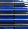 Mosaico de cerámica para el piso de la ducha del dedo azul