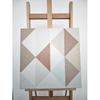 Azulejo decorativo con patrón triangular de 600x600 mm-C62H7