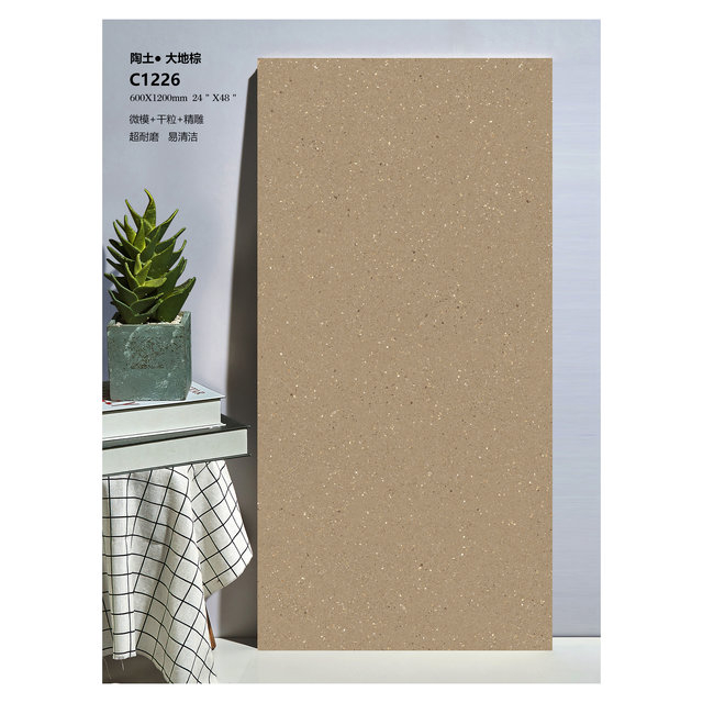 Azulejo de porcelana esmaltada para interiores modernos-C12626