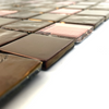 Azulejos de vidrio de oro rosa -dg15 luxe 